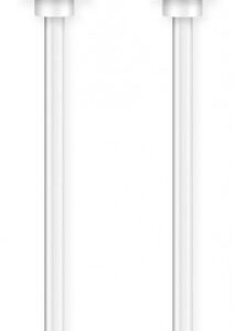 ALIGATOR Dátový kábel POWER 3A, USB-C/microUSB biely