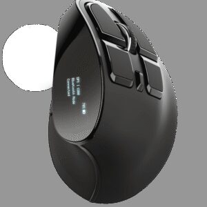 TRUST VOXX/Vertikálna/Optická/Pre pravákov/2 400 DPI/Bezdrôtová USB/Čierna