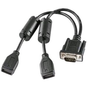 Honeywell VM3 USB Y CABLE - D15 MALE TO TWO USB TYPE A PLUG