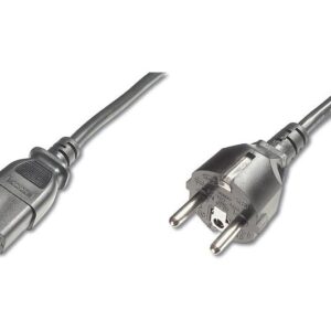 PremiumCord Kábel sieťový 230V k počítaču 2m, priamy konektor do zásuvky