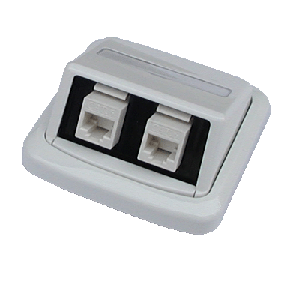 Dvojzásuvka ABB TANGO 2xRJ45 cat6 UTP biela