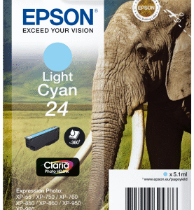 Epson Singlepack Light Cyan 24 Claria Photo HD Ink