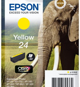 Epson Singlepack Yellow 24 Claria Photo HD Ink