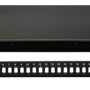 19" Optická vaňa 24xSC simplex čierna aretácia plastovým klipom