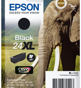Epson Singlepack Black 24XL Claria Photo HD Ink