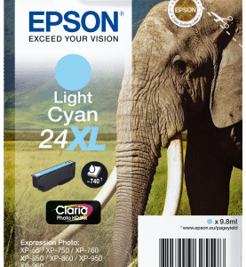 Epson Singlepack Light Cyan 24XL Claria Photo Ink