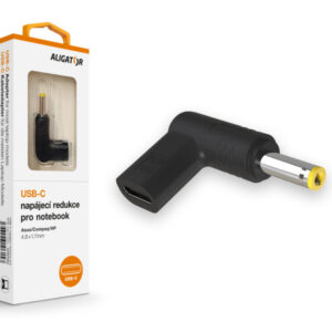 Aligator USB-C napájacia redukcia 4.8*1.7mm pre notebooky Asus/Compaq/HP