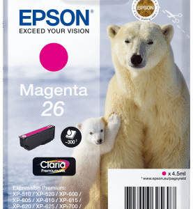 Epson Singlepack Magenta 26 Claria Premium Ink