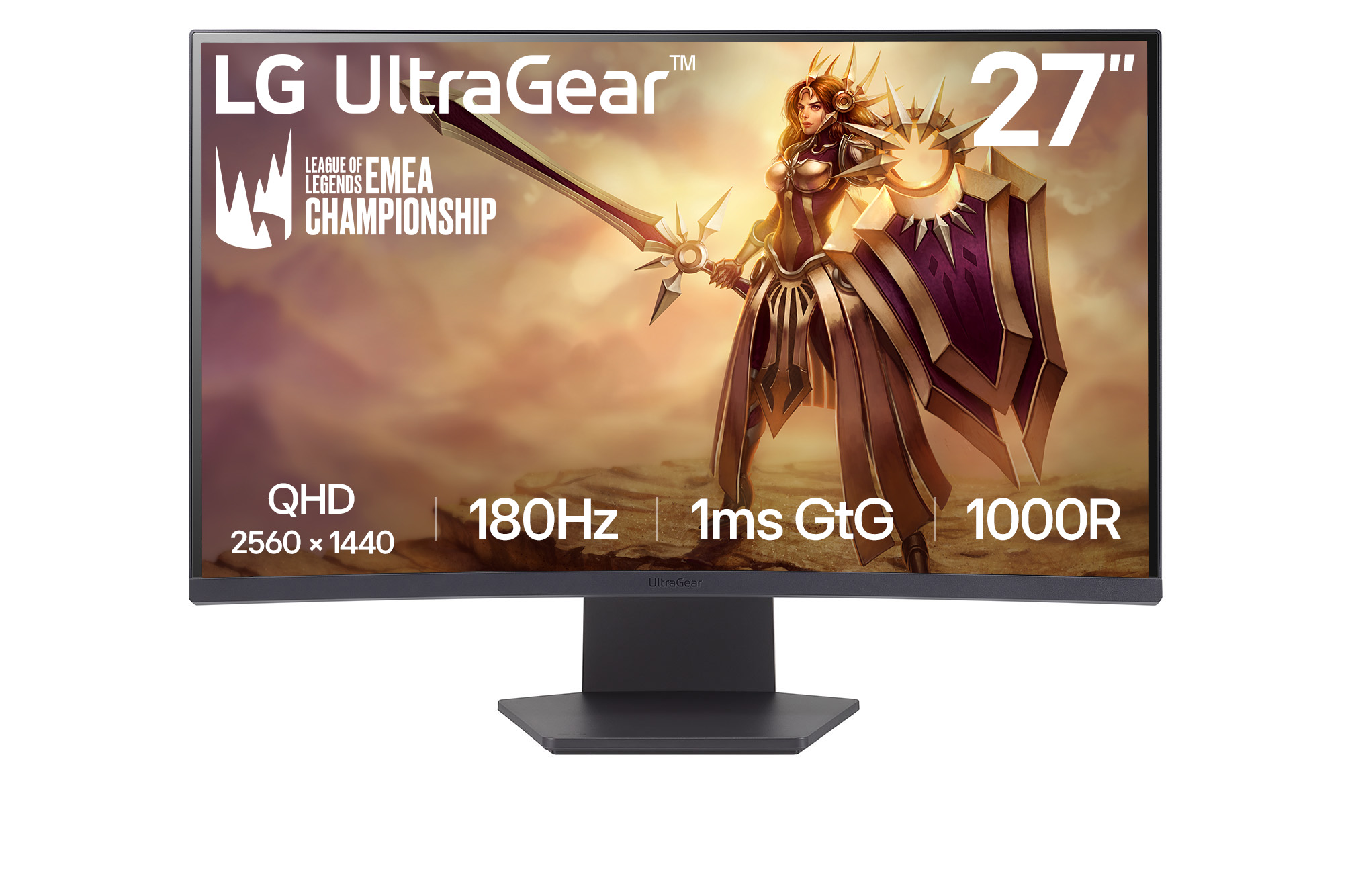 LG UltraGear/27GS60QC-B/27"/VA/QHD/180Hz/1ms/Black/2R