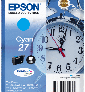 Epson Singlepack Cyan 27 DURABrite Ultra Ink