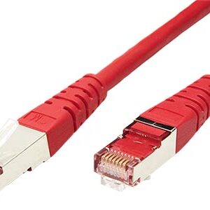 Patchkábel S/FTP, Cat6, 2xRJ45, 2m červený