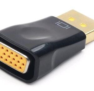 Gembird redukcia Displayport na VGA, M/F, čierna