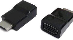 Kab. redukcia HDMI na VGA, M/F, čierna