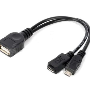 PremiumCord USB redukcia kábel USB A/female+Micro USB/female - Micro USB/male OTG