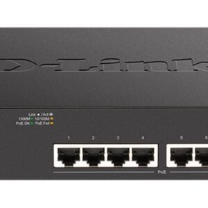 D-Link DGS-1100-10MPV2, 8x 1000Base-T 802.3af/802.3at PoE, 2x SFP, 130W PoE budget