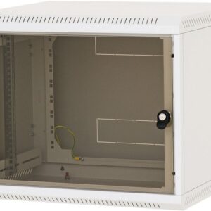 Nástenný rozvádzač jednodielny 4U/395mm plech.dvere