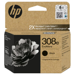 HP 308e ink. náplň EvoMore čierna, 7FP22UE