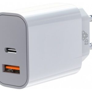TB nabíjačka USB-C + USB-A 2x3A biela
