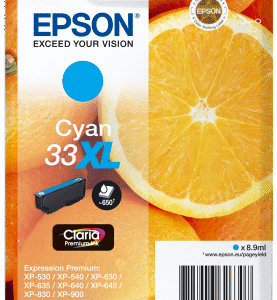 Epson Singlepack Cyan 33XL Claria Premium Ink