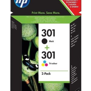 HP 301 combo pack ( čierna, 3barená), N9J72AE