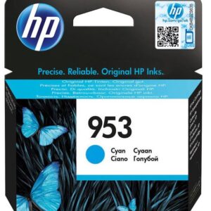 HP 953 azúrová atramentová kazeta, F6U12AE