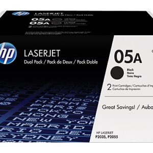 HP tlačová kazeta čierna veľká, CE505D - 2 pack