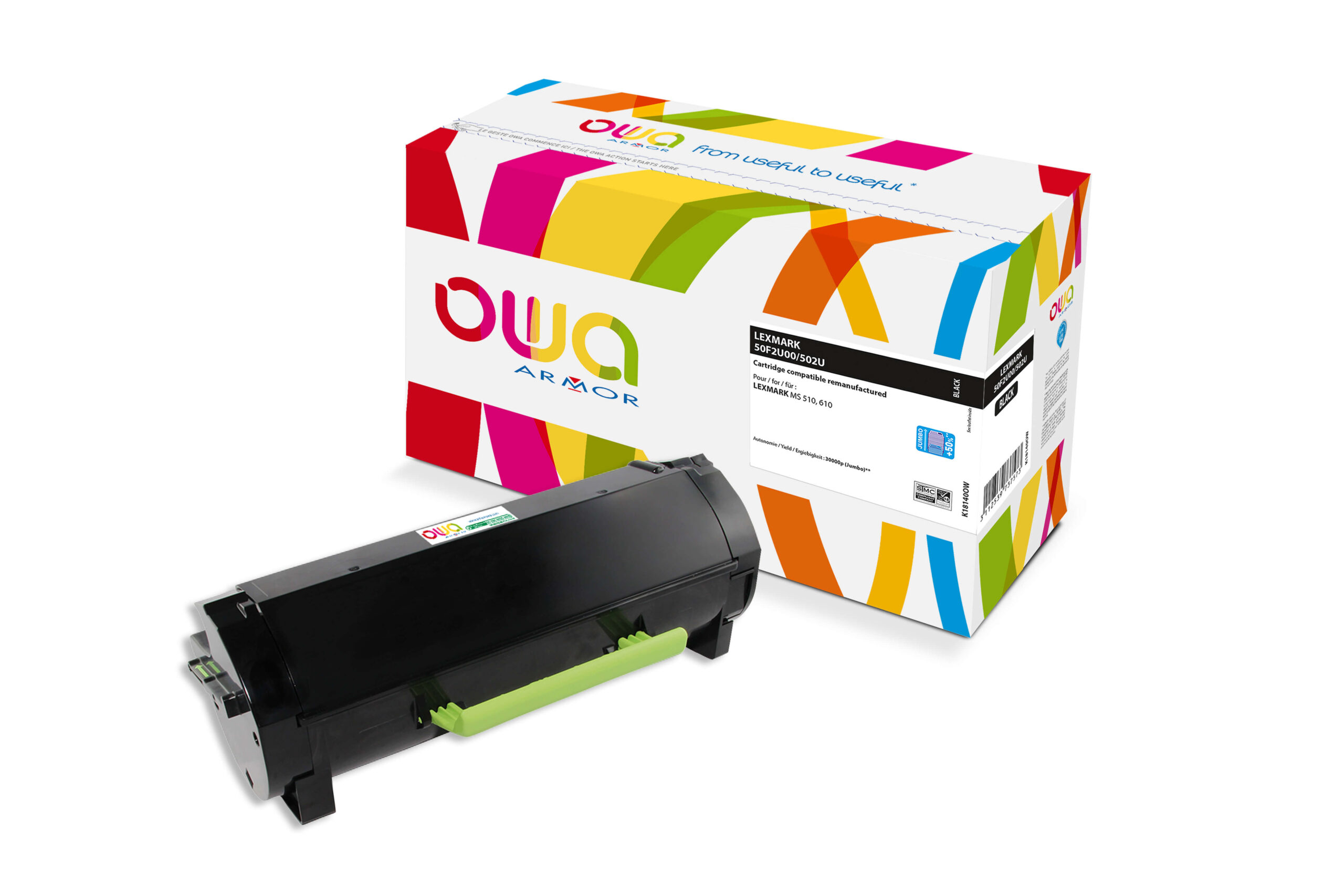 OWA Armor toner kompatibilný s LEXMARK 50F2U00 JUMBO, čierna/black