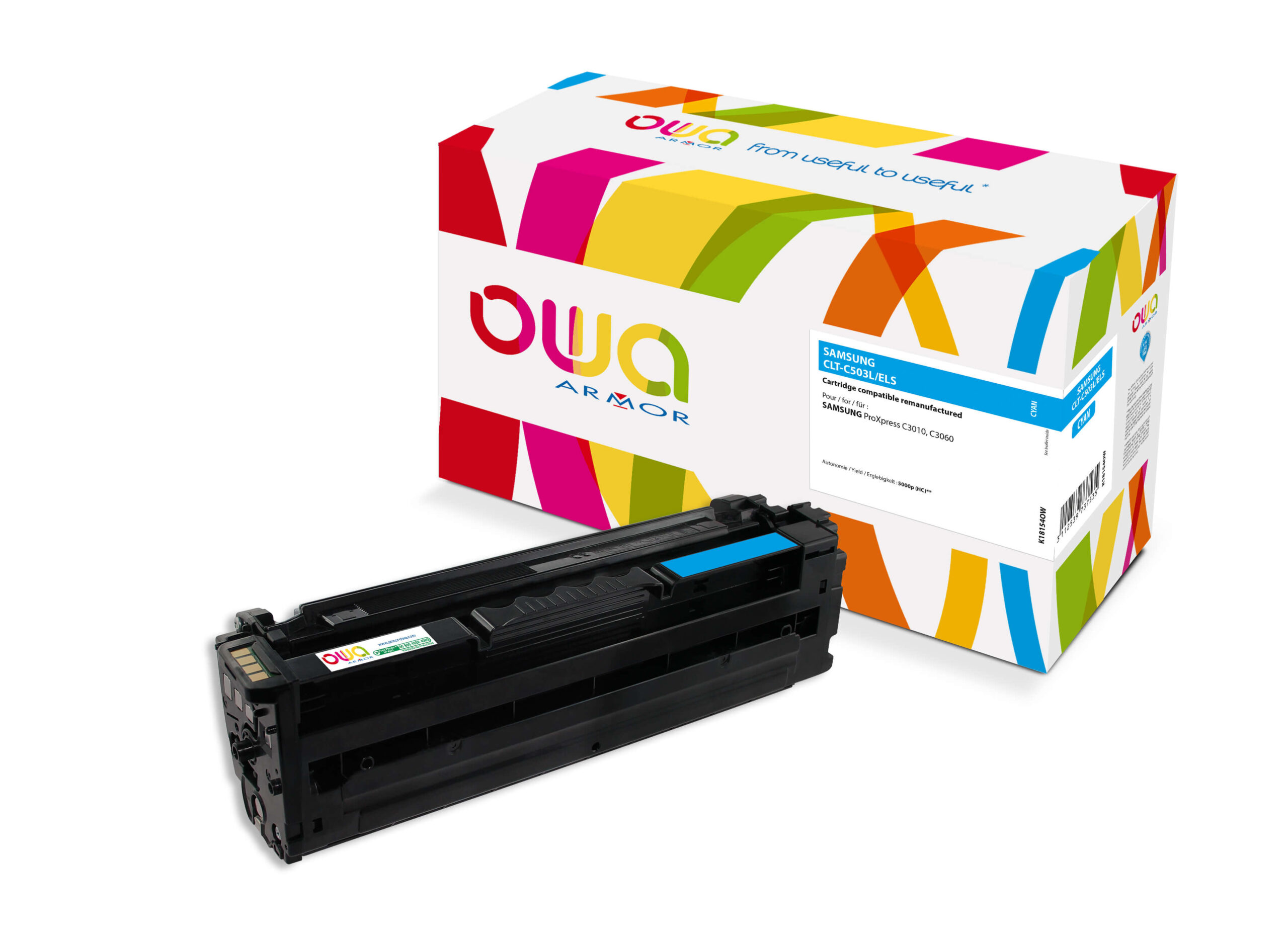 OWA Armor toner kompatibilný s Samsung CLTC503L, 5000st, modrá/cyan