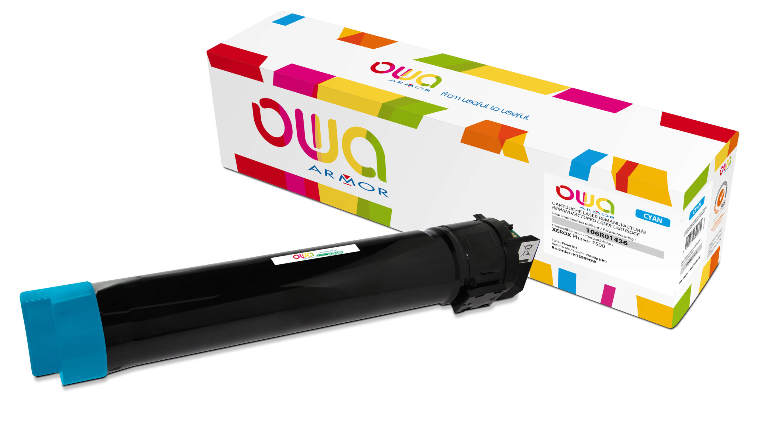 OWA Armor toner kompatibilný s XEROX 106R1443, 17800st, modrá/cyan