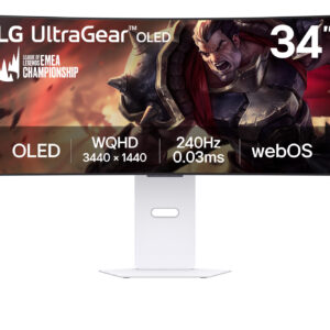 LG UltraGear/34GX90SA-W/34"/OLED/wQHD/240Hz/1ms/Blck-White/2R