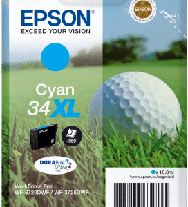 Epson Singlepack Cyan 34XL DURABrite Ultra Ink