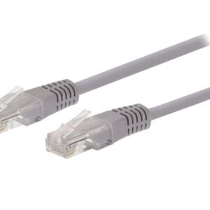 Kábel C-TECH patchcord Cat5e, UTP, sivý, 15m