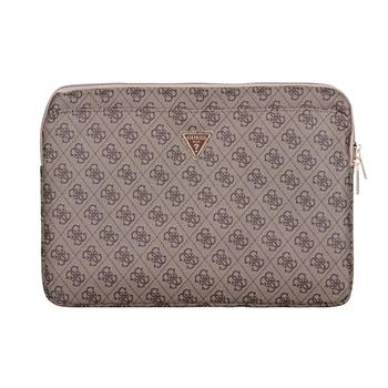 Guess PU 4G Triangle Logo Obal pre Notebook 14" Brown