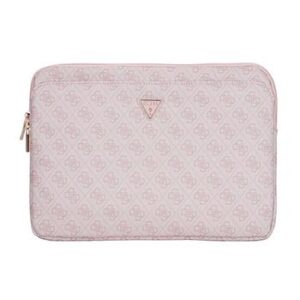 Guess PU 4G Triangle Logo Obal pre Notebook 14" Pink