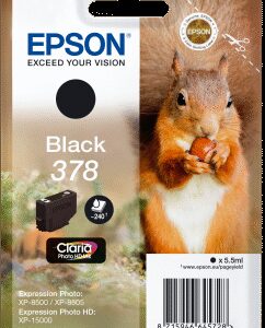 Epson Singlepack Black 378 Claria Photo HD Ink