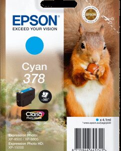 Epson Singlepack Cyan 378 Claria Photo HD Ink