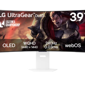 LG UltraGear/39GX90SA-W/39"/OLED/wQHD/240Hz/1ms/Blck-White/2R