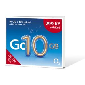 O2 Predplatená karta Go 10 GB