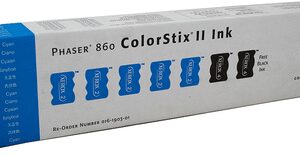 Xerox 5 Cyan toner pre Phaser 860 Color Stix + 2 FREE BLACK