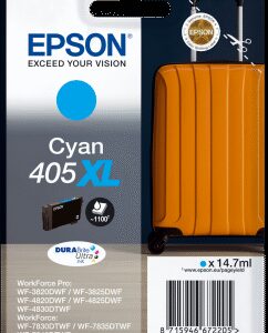 Epson Singlepack Cyan 405XL DURABrite Ultra Ink
