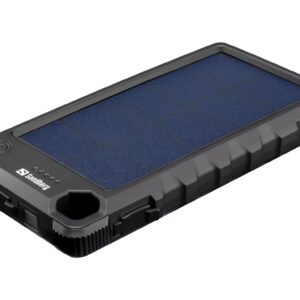Sandberg Outdoor Solar Powerbank 10000 mAh, solárna nabíjačka, čierna