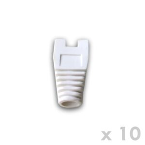 DATACOM Ochrana RJ45 s výrezom BIELA ??(10ks)