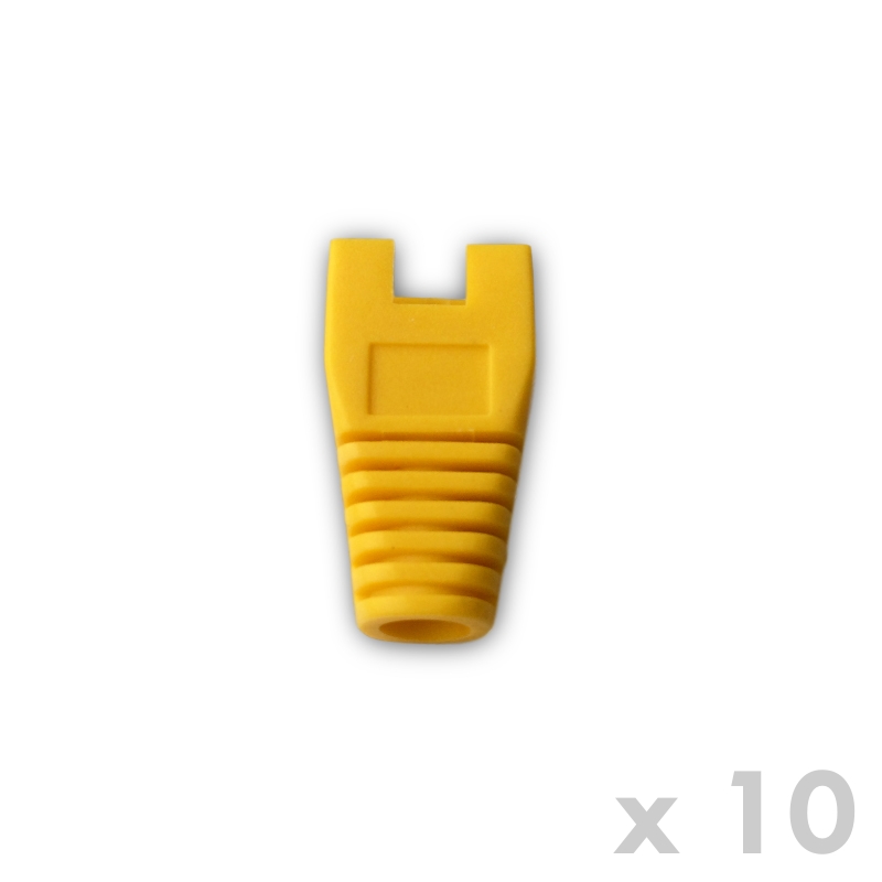 DATACOM Ochrana RJ45 s výrezom ŽLTÁ (10ks)