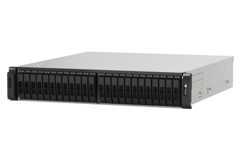QNAP TS-h2490FU-7232P-64G (EPYC 3,2 GHz, ZFS, 64 GB ECC RAM, 24 x 2,5" U.2, 2 x 2,5 GbE, 2 x 25 GbE)
