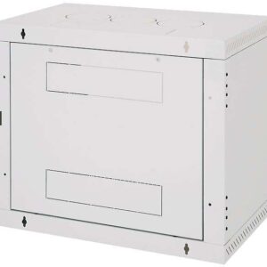 Nástenný rozvádzač jednodielny 6U/395mm plech.dvere