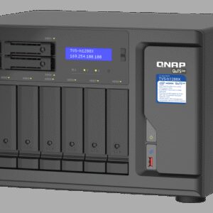 QNAP TVS-h1288X-W1250-16G (Xeon 3,3GHz, ZFS, 16GB ECC RAM, 8x 3,5" + 4x 2,5", 2x M.2 NVMe, 4x 2,5GbE)