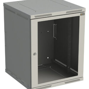 Rozvádzač nástenný SENSA 15U 500mm, dvere sklo, RAL 7035, SENSA-15U-65-11-G