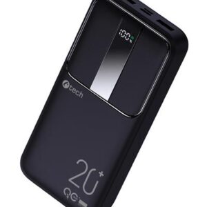 Powerbanka C-tech 20000mAh, Li-Pol, 22,5 W, USB-C/USB-A/micro USB