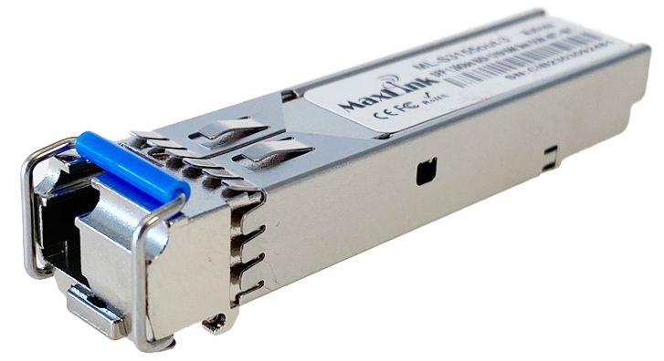 MaxLink 1.25G SFP optický modul, WDM(BiDi), SM, Tx 1310/Rx1550nm, 3km, priemyselný -40C+85C, 1xLC,DDM