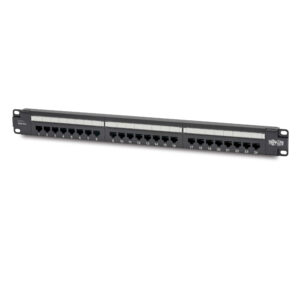 Patch panel pre montáž do racku 1U, 24x Cat6 PoE+ Compliant, 110/Krone, 568A/B, RJ45 Ethernet